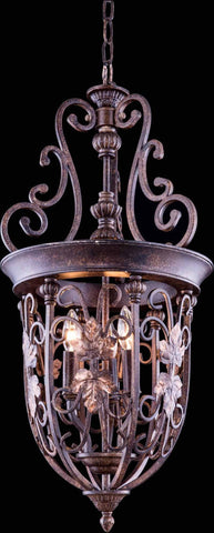 C121-4900D14GU By Elegant Lighting - Troy Collection Gilded Umber Finish 3 Lights Pendant lamp