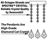 Wrought Iron Chandelier Lighting Dressed With Swarovski Crystal - A500-3034/8+4Sw